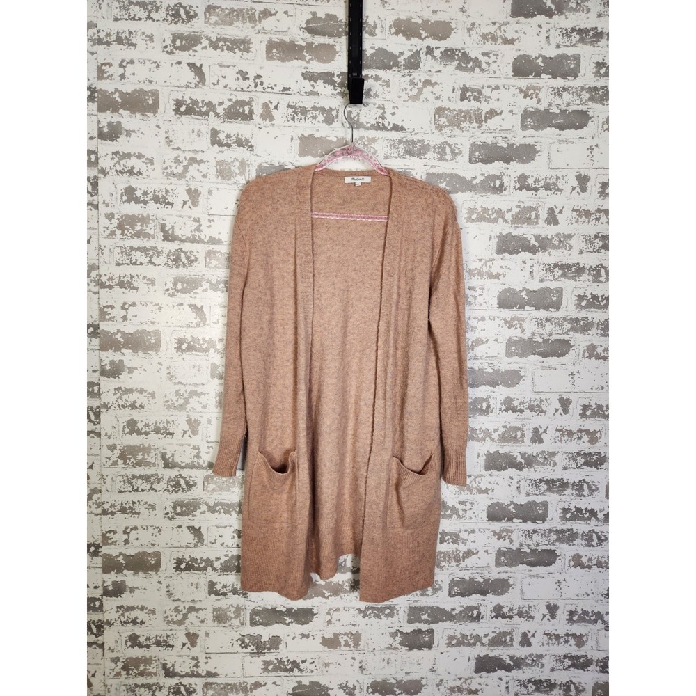 Madewell Cardigan Size XS Pink Heathered Wool Alpaca Blend‎ Sweater
